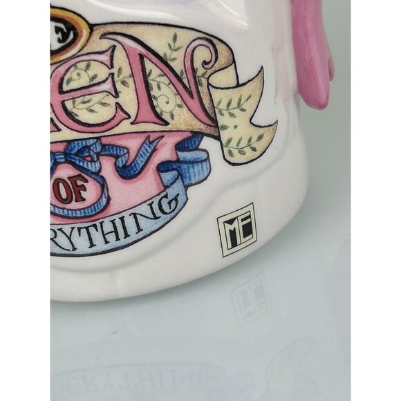 Vintage Mary Engelbreit Teleflora Queen of Everything Castle Mug Ceramic, Read - Picture 4 of 15